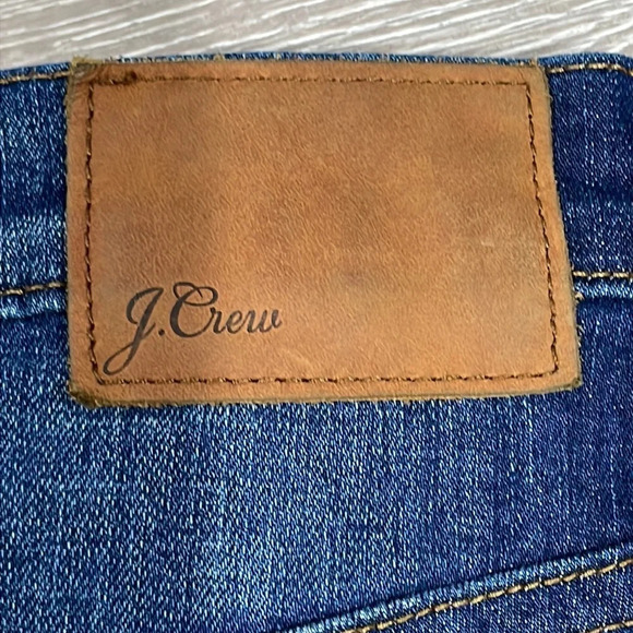 J. Crew Lookout High Rise Skinny Patch Distressed Hem Denim Jeans 25 - Picture 16 of 16